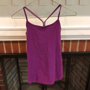 Purple Lululemon tank.